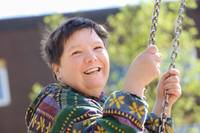 Eine Bewohnerin des Martinshauses.