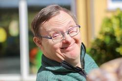 Vor der Tagesförderstätte im Martinshaus